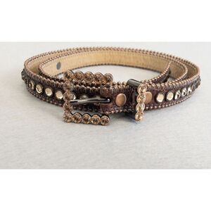 BB Simon Swarovski Crystal Belt Womens Large Skinny‎